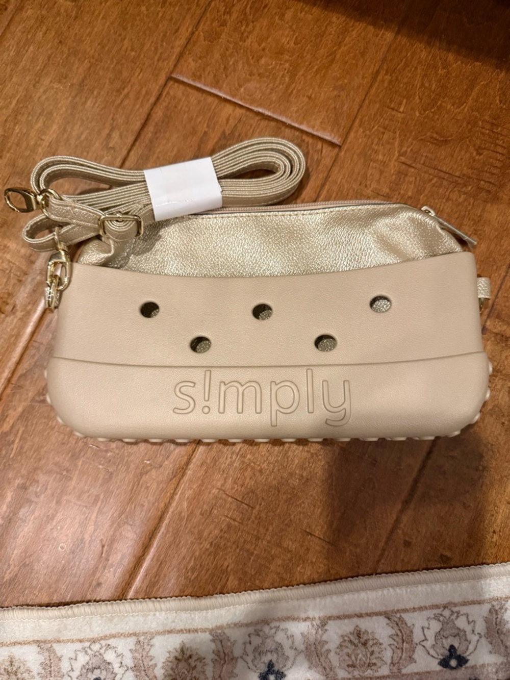 Simply Southern Metallic Gold Cosmetic Pouch